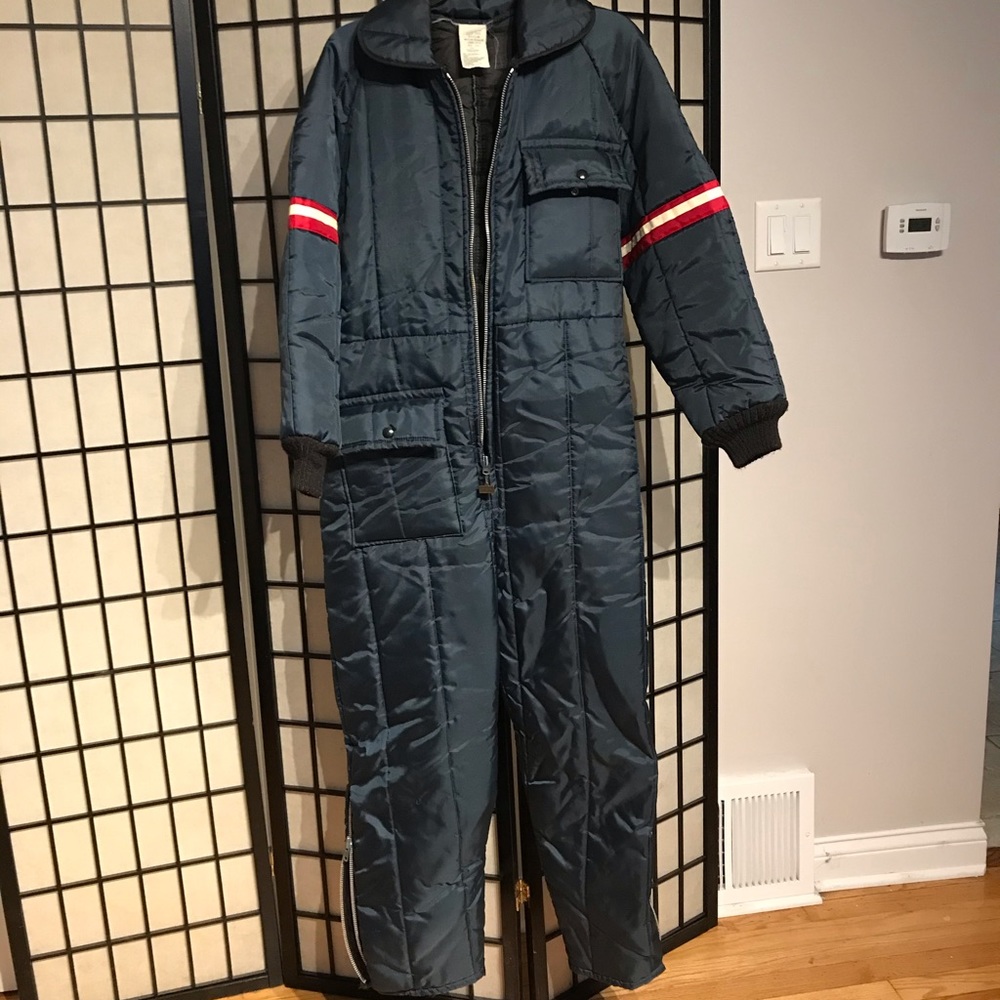 Walls Vintage Utility Jumpsuit Puff One piece winter work outdoor patch mechanic